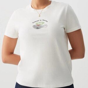 🎀3/$25🎀 Ardene Graphic “Powdered By Matcha” Tee